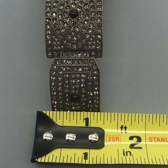 Heidi Daus Vintage/New Swarovski crystals bracelet watch original box - Picture 10 of 17